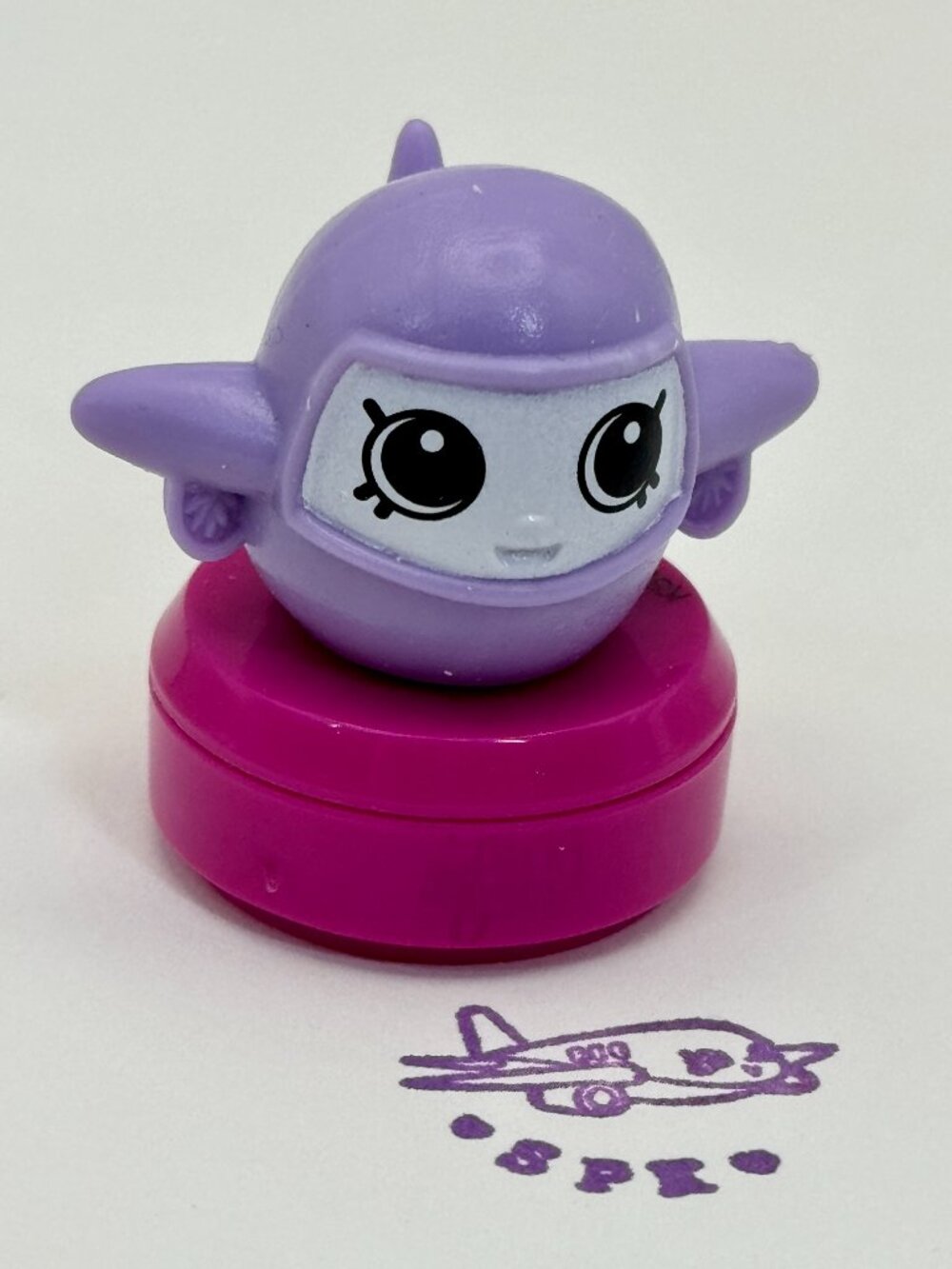 Shopkins JESS JET STAMP Season 8 Exclusive from Zoe Zoom Selfie Set Pink Travel